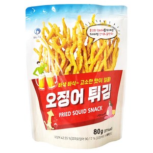 오징어 튀김, 80g, 1개
