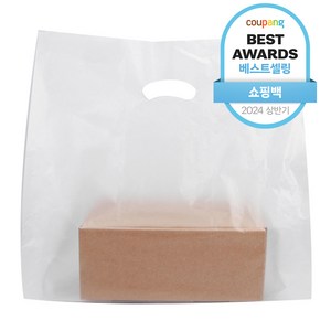 담다 M자형 비닐 쇼핑백 100매, 무지투명