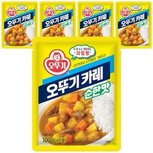 오뚜기 카레 과립형 순한맛, 100g, 5개