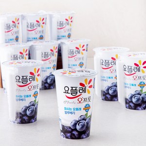 요플레 오프룻 블루베리, 180ml, 10개