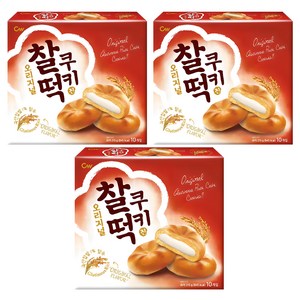 청우식품 찰떡쿠키 오리지널 10개입, 215g, 3개