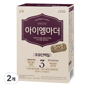 초유단백질로 다시 태어난 아이엠마더 3단계 12~24개월 280g, 14g, 2개