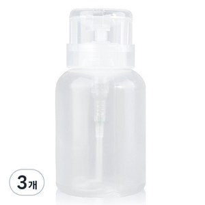 네일 디스펜서 리무버 공병 220ml, 3개, 투명