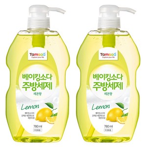 탐사 베이킹소다 주방세제 레몬향, 780ml, 2개