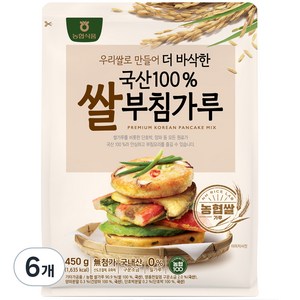 농협식품 쌀부침가루, 450g, 6개