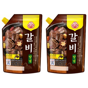 오뚜기 갈비양념 스파우트팩, 2개, 480g