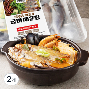 어부담 백조기 굴비매운탕 밀키트 3~4인분, 1000g, 2개