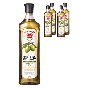 해표 압착 올리브유, 900ml, 5개