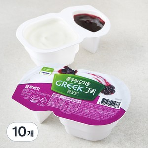 풀무원 그릭콩포트 블루베리 요거트, 140g, 10개