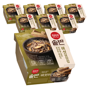 햇반 솥반 버섯 영양밥, 200g, 8개