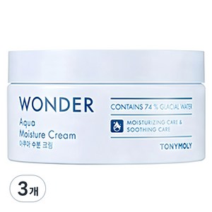 토니모리 원더 아쿠아 수분크림, 300ml, 3개