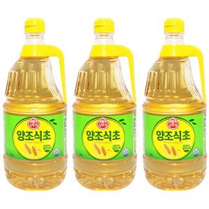 오뚜기 양조 화이트식초, 1.8L, 3개