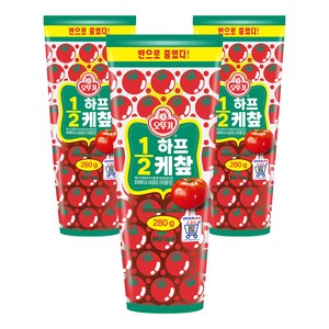 오뚜기 하프 케첩, 280g, 3개