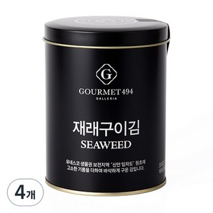 갤러리아 고메이494 재래구이 캔김 90매, 50g, 4개