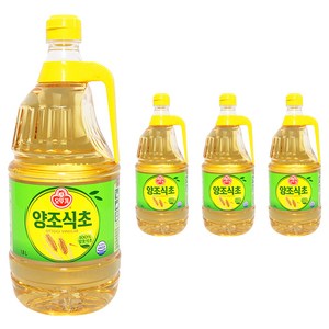 오뚜기 양조 화이트식초, 1.8L, 4개