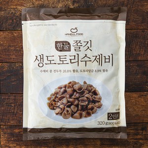 한둘푸드 쫄깃 생도토리 수제비 2인분, 320g, 1개