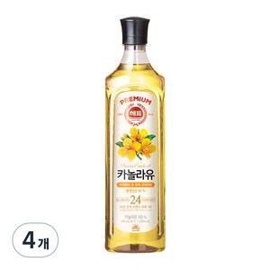 해표 카놀라유, 900ml, 4개