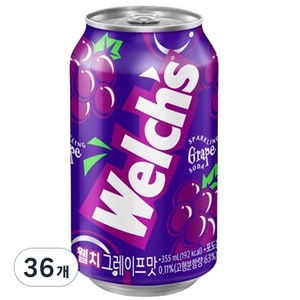 농심 웰치스 포도맛, 355ml, 36개