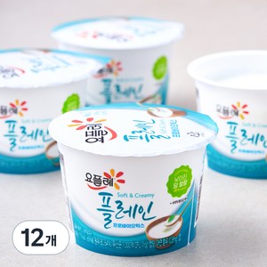 요플레 플레인, 180g, 12개