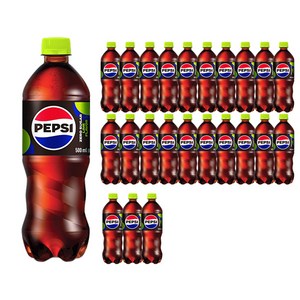 펩시 제로 슈거 라임향, 500ml, 24개