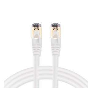 애니포트 플러스 프리미엄 고급형 랜선 STP 2M CAT7, 화이트, 1개