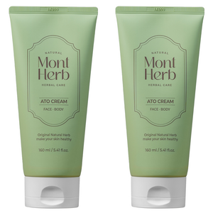 몽뜨허브 아토 크림, 160ml, 2개