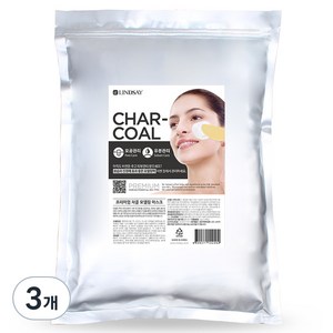 린제이 프리미엄 차콜 모델링팩 1kg, 1개입, 3개