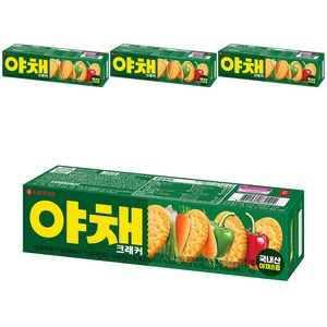 롯데웰푸드 야채 크래커 과자, 83g, 4개