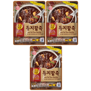 오뚜기 오즈키친 동지팥죽 450g, 3개