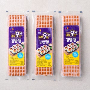 목우촌 주부9단 김밥햄, 170g, 3개