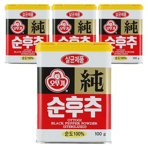 오뚜기 순후추, 100g, 4개