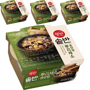 햇반 솥반 뿌리채소 영양밥, 200g, 4개