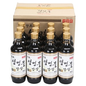 신앙촌 양조 생명물간장, 860ml, 12개