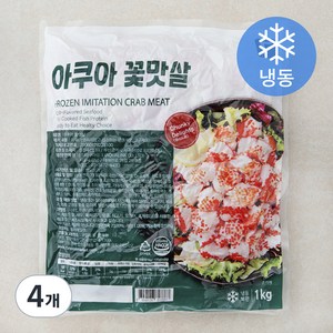 펀쿡 아쿠아 꽃맛살 (냉동), 1kg, 4개