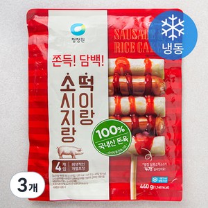 청정원 소시지랑 떡이랑 (냉동), 440g, 3개