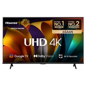 HISENSE 4K UHD LED 스마트TV 50A6N, 127cm(50인치), 스탠드형, 고객직접설치