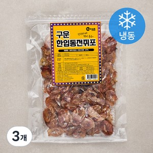 리프레쉬 구운 한입동전쥐포 (냉동), 400g, 3개