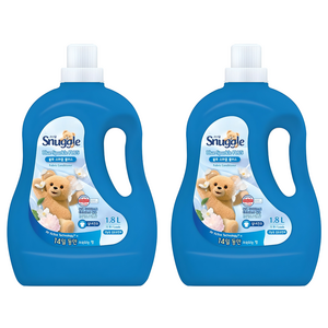 스너글 블루스파클 플러스 섬유유연제 본품, 1.8L, 2개