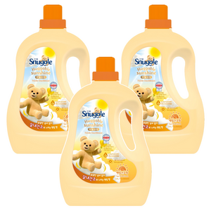 스너글 허거블 선샤인 섬유유연제 햇빛건조향 본품, 1.8L, 3개