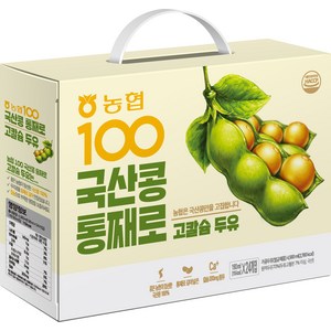 농협 100 국산콩 통째로 고칼슘 두유, 190ml, 24개