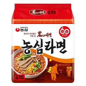 농심 라면 124g, 4개