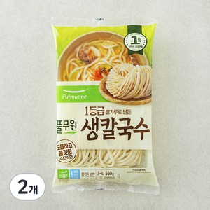 풀무원 생칼국수 4인분, 550g, 2개