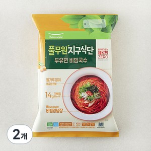 풀무원 지구식단 얇은 두유면 비빔국수, 423g, 2개