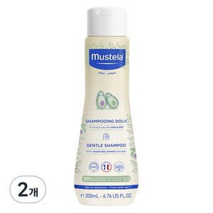 무스텔라 젠틀 유아 샴푸, 200ml, 2개