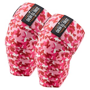 제로투히어로 카모 무릎보호대 좌우세트, 1세트, PINKCAMO