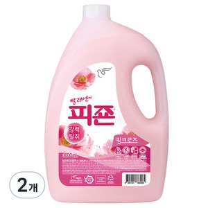 피죤 레귤러 섬유유연제 핑크로즈 본품, 3L, 2개