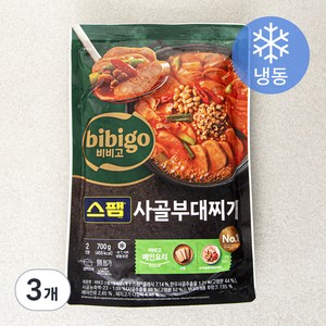 비비고 스팸 사골 부대찌개 (냉동), 700g, 3개