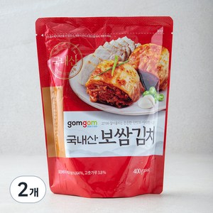 곰곰 국내산 보쌈 김치, 400g, 2개