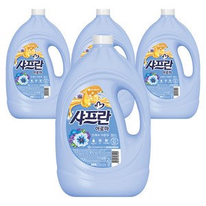 샤프란 아로마 섬유유연제 프레쉬 아로마 본품, 3.1L, 4개