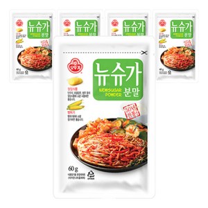 오뚜기 뉴슈가분말, 60g, 5개